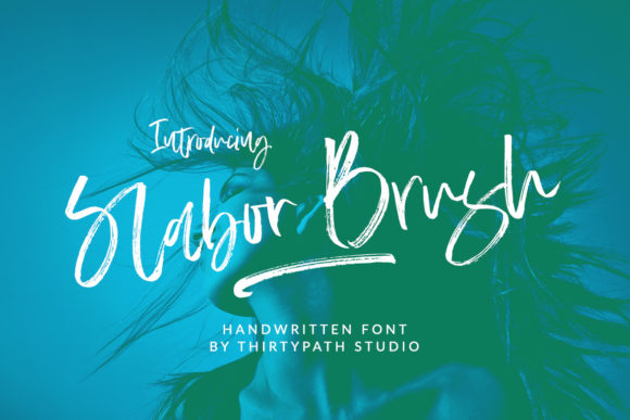 Slabor Brush Font Poster 1