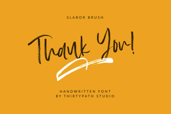 Slabor Brush Font Poster 5