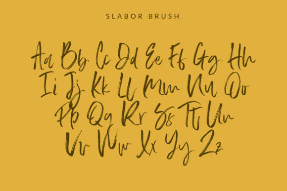 Slabor Brush Font Poster 6