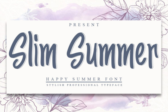 Slim Summer Font Poster 1