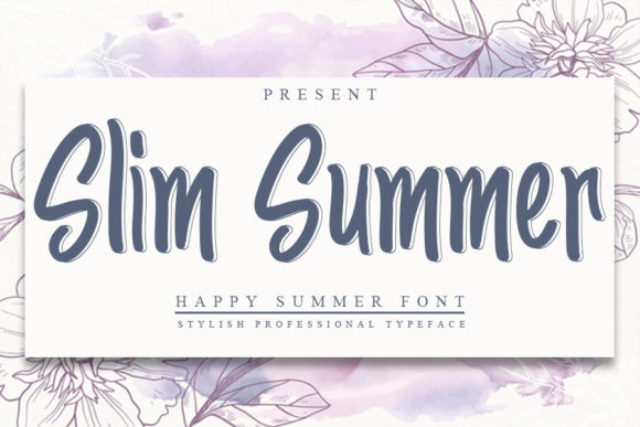 Slim Summer Font