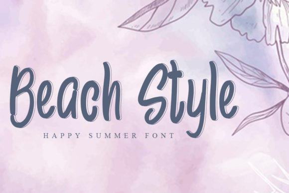 Slim Summer Font Poster 2