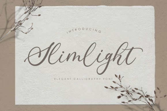Slimlight Font Poster 1