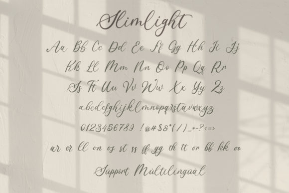 Slimlight Font Poster 3