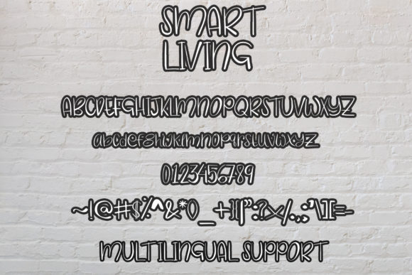 Smart Living Font Poster 7