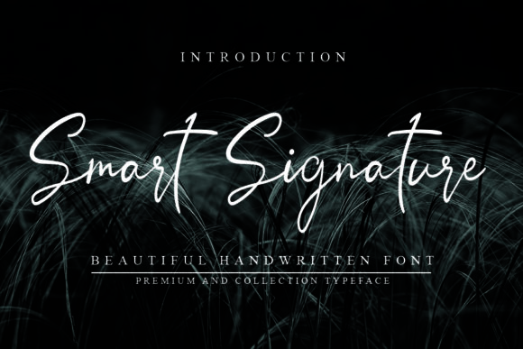 Smart Signature Font Poster 1