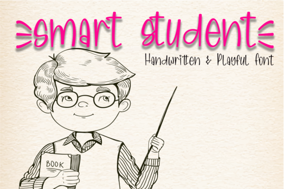 Smart Student Font Poster 1
