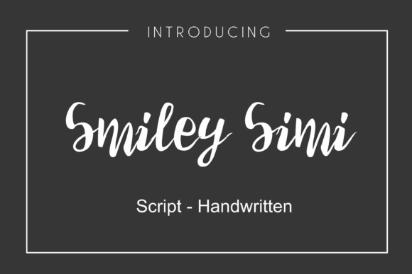Smiley Simi Font Smiley Simi Font Poster 1