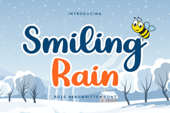 Smiling Rain Font Poster 1