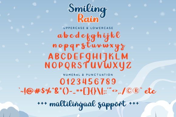 Smiling Rain Font Poster 7