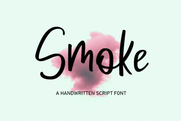 Smoke Font Poster 1