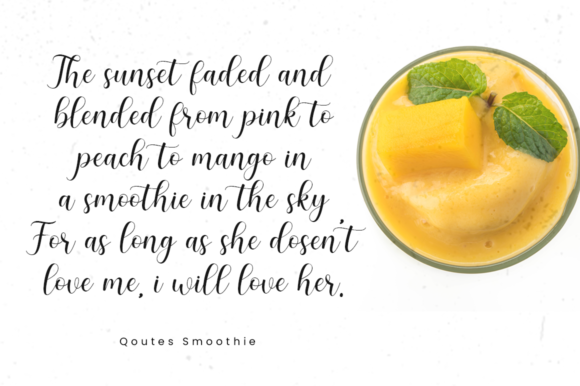 Smoothie Font Poster 2