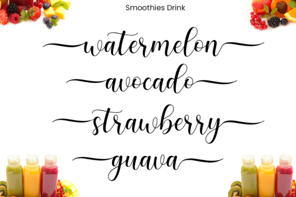 Smoothie Font Poster 3
