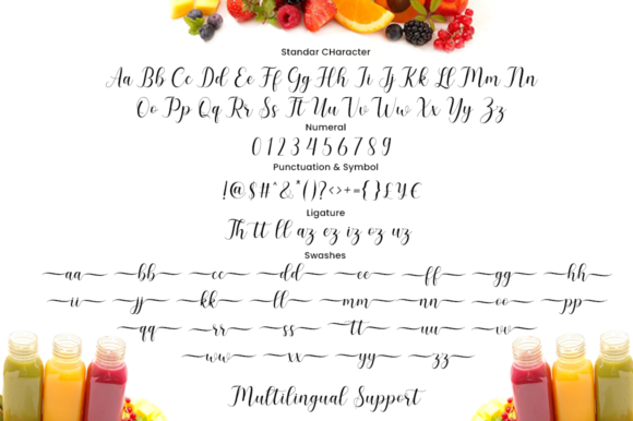 Smoothie Font Poster 8