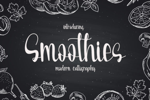 Smoothies Font Poster 1