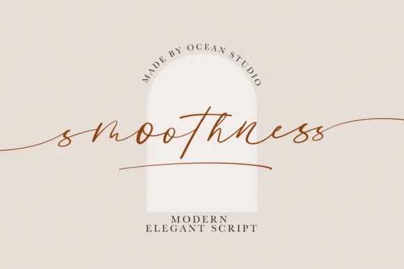 Smoothness Font Poster 1
