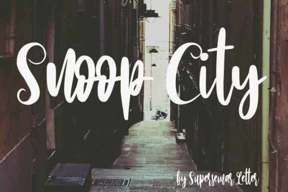 Snoop City Font Poster 1