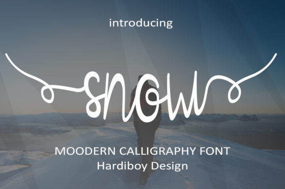 Snow Font Poster 1