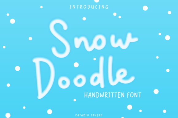 Snow Doodle Font Poster 1