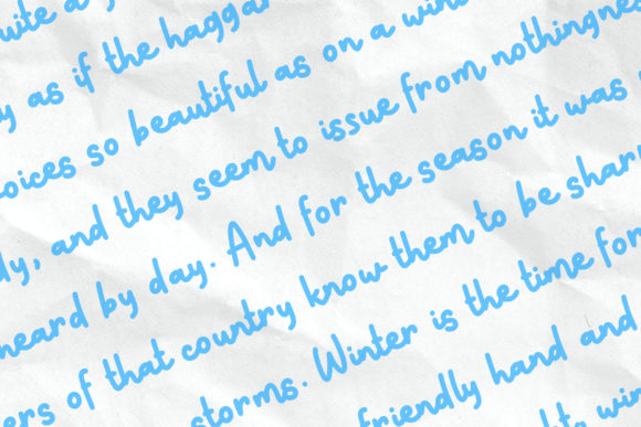 Snow Doodle Font Poster 5