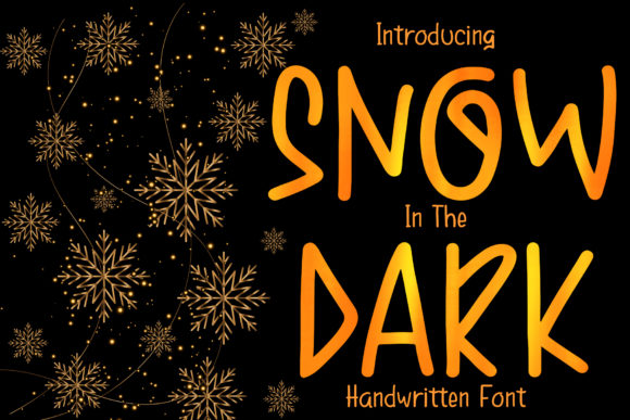 Snow in the Dark Font Poster 1