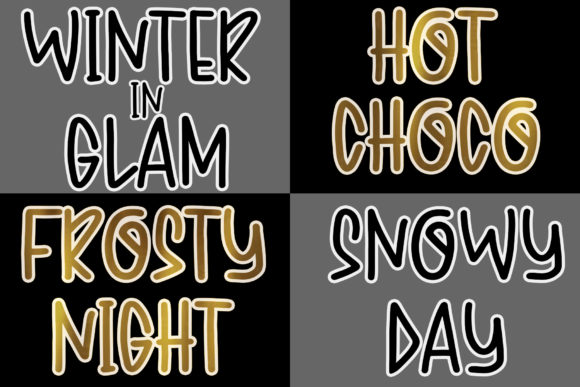 Snow in the Dark Font Poster 2