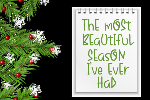 Snow in the Dark Font Poster 5