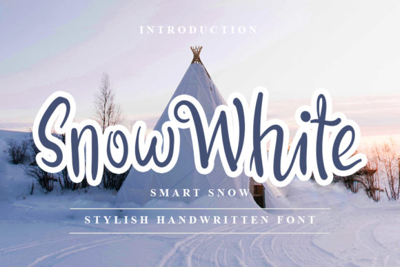 Snow White Font Poster 1