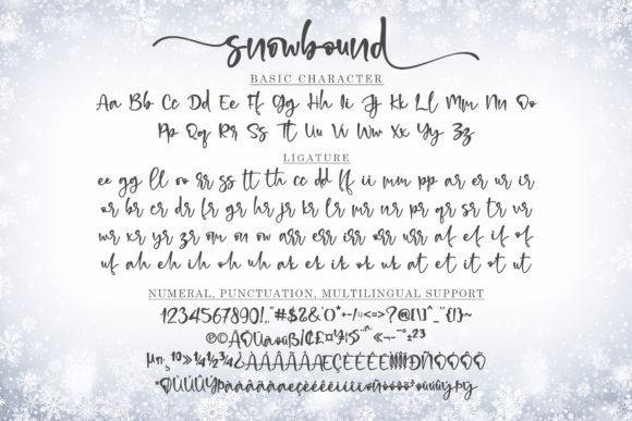 Snowbound Font Poster 8