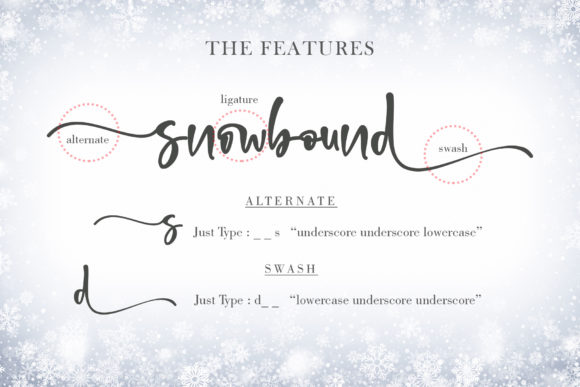 Snowbound Font Poster 9