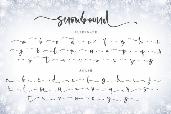 Snowbound Font Poster 10