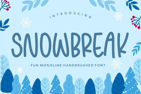 Snowbreak Font Poster 1