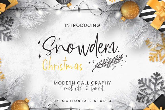 Snowdem Christmas Font Poster 1