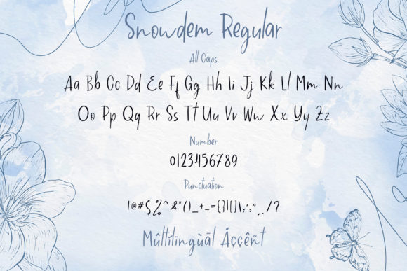 Snowdem Christmas Font Poster 10