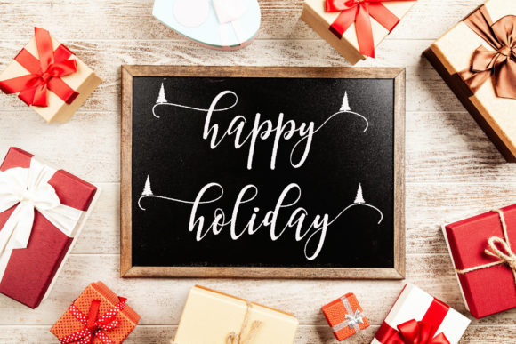 Snowy Holiday Font Poster 2