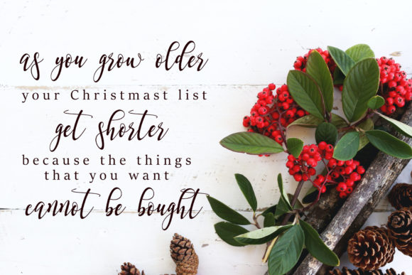 Snowy Holiday Font Poster 4