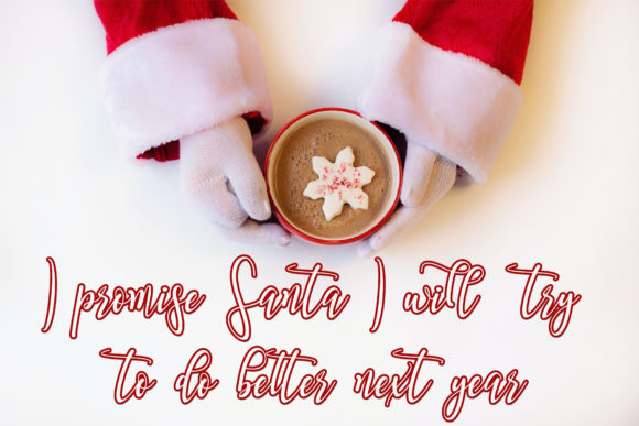 Snowy Holiday Font Poster 6
