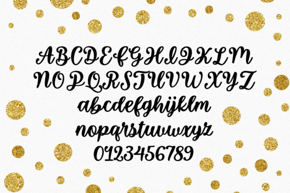 So Much Glitter Font Poster 7