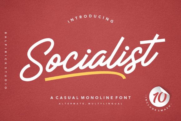 Socialist Font Poster 1