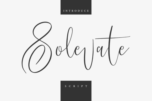 Solevate Font Poster 1