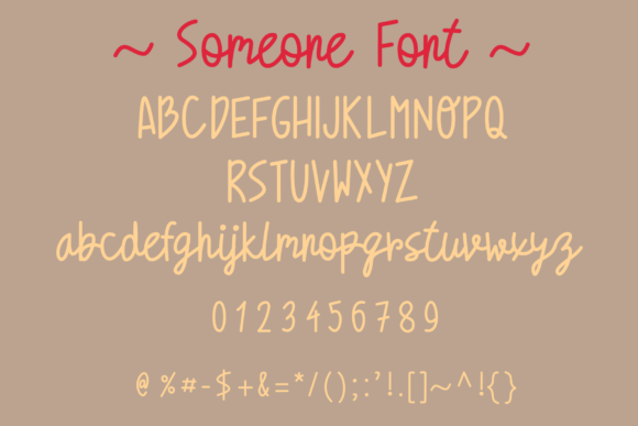 Someone Font Poster 4