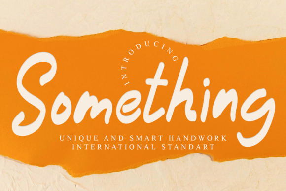 Something Font Something Font Poster 1