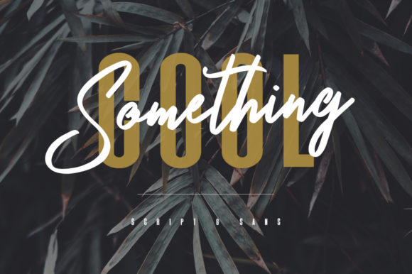 Something Cool Font Poster 1