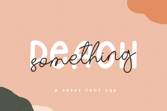 Something Peach Font Poster 1