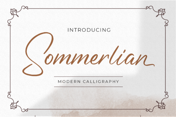 Sommerlian Font Poster 1