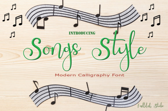 Songs Style Font Poster 1