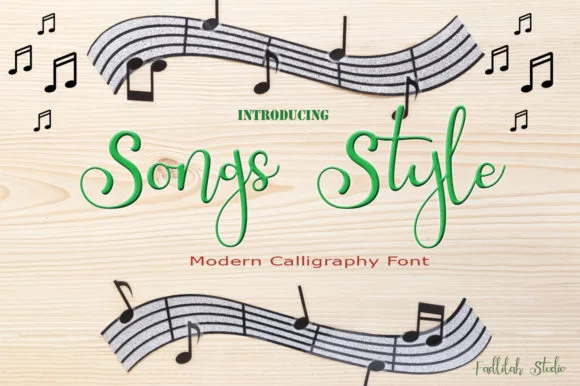 Songs Style Font Poster 1