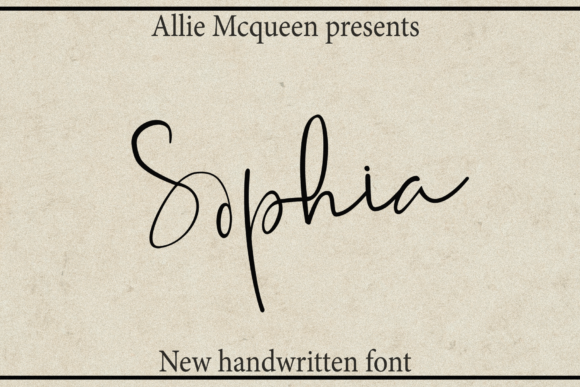 Sophia Font Poster 1