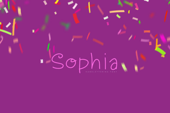 Sophia Font Poster 1