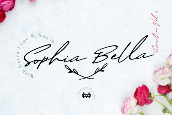 Sophia Bella Font Poster 1